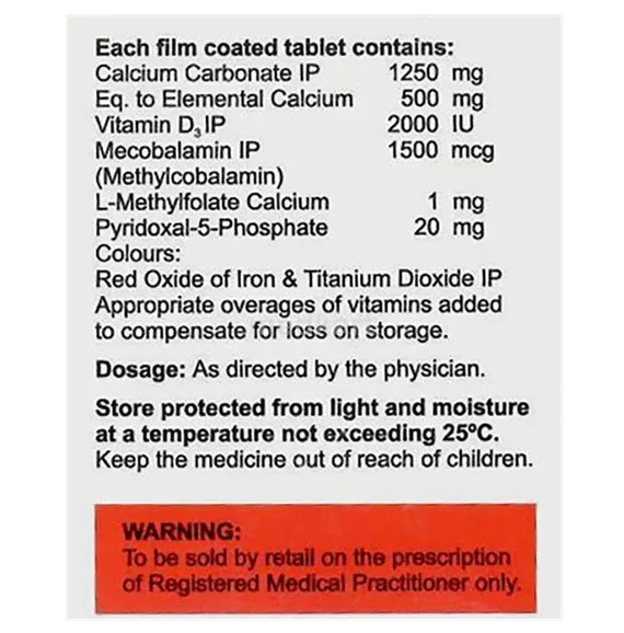 vehycal xt tablet 15's